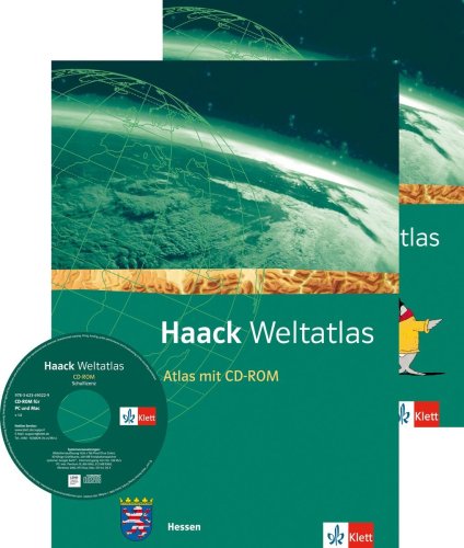 Haack Weltatlas. Ausgabe Hessen Sekundarstufe I: Atlas mit CD-ROM und Arbeitsheft Kartenlesen Klasse 5-10 von Klett